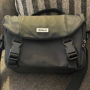 Nikon Black Messenger Bag